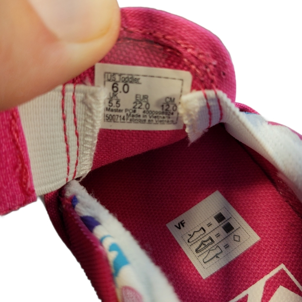Vans Slip On V Rainbow Leapord Toddler Size 6 - Picture 7 of 7